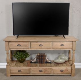 Farmhouse 6 Drawer Console Table