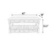 Farmhouse 6 Drawer Console Table