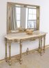 Grand Carved Console With Marble Top 68"W-Platine