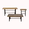 Mango Wood Industrial Coffee Table Set Of 3