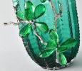 Vibrant Emerald Charm Vase