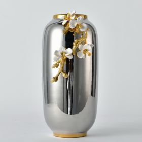 Orchid Bloom Tall Polished Vase