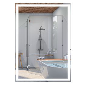 LED Bathroom Vanity Mirror 32x24 Inch Smart Touch Dimmable 3 Colors Makeup Mirror