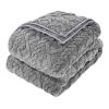 Weighted Blanket, 20 lbs, 60 x 80 in Queen Size, Sherpa Fleece Heavy Blanket with Glass Beads, Soft Warm Cozy Fluffy Touch, for 200-250 lbs Adults