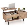 Lift Top Coffee Table with Storage and Hidden Compartment