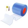 Clear PVC Strip Curtain, 101 ft Length x 12 in Width, Plastic Door Strip Bulk Roll, Walk in Freezer Cooler Curtain Strips for Doorways of Supermarket