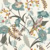 Beige Cream Birds Green Leaf Plants Vintage Botanical Peel and Stick Wallpaper Stick on Contact Paper Vintage Wall Paper Easy Peel Off for nightstand