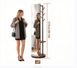 70"x19"Full Length Mirror with Stand,Coat Rack with Mirror,Solid Wood Floor Mirror,Swivel Mirrorfor Bedroom, Living Room, Cloakroom