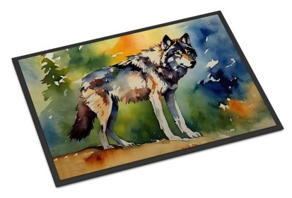 NEW Wolves Wolf Doormat Front Door Mat Indoor Outdoor Rugs for Entryway, Non Slip Washable Low Pile, 18H X 27W