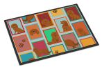 NEW Lots of Ruby Cavalier Spaniel Doormat Front Door Mat Indoor Outdoor Rugs for Entryway, Non Slip Washable Low Pile, 18H X 27W