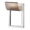 Pet Door, 16.65" x 27.44" Aluminum Frame with Lock and Flap System, Weatherproof Doggy Door, Easy to Install in Interior or Exterior Doors