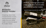 Choixe Minimalist Wine Bottle Holder - Modern Recycled Aluminum Wine Rack