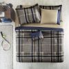 Full Plaid Comforter Set with Bed Sheets