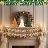 3 Pcs Christmas Decorations Rustic Farmhouse Wood Christmas Trees Neutral Tabletop Tree Signs Decor Freestanding Xmas Wooden Decorations for Fireplace
