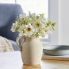 11"H Artificial Wild Flower in Ceramic Jug Vase