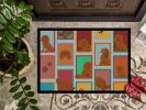NEW Lots of Ruby Cavalier Spaniel Doormat Front Door Mat Indoor Outdoor Rugs for Entryway, Non Slip Washable Low Pile, 18H X 27W