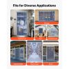 Clear PVC Strip Curtain, 101 ft Length x 12 in Width, Plastic Door Strip Bulk Roll, Walk in Freezer Cooler Curtain Strips for Doorways of Supermarket