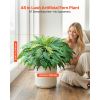Artificial Ferns, 48 Inch Fake Boston Fern Bush Plant with 67 Fronds, Faux Greenery for Indoor/Outdoor Decor, Silk & LDPE
