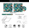 Teal Blue Green Orange Fish Pond Watercolor Purple Pink Flowers Peel and Stick Wallpaper Stick on Contact Paper Vintage Wall Paper Easy Peel Off for n
