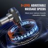Massage Gun Deep Tissue with 9 Speed Levels & 6 Massage Heads, 24V 2500mAh Batteries, Percussion Muscle Massager for Athletes