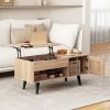 Lift Top Coffee Table with Storage and Hidden Compartment
