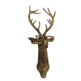 Artificial Deer Head Antlers Wall Decor Deer Head Wall Mount Geometric Stag Animal Head Wall Hanging Decor (Option: Default)