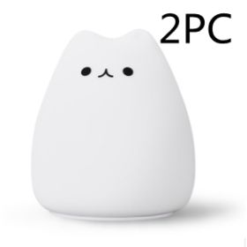 Silicone Touch Sensor LED Night Light For Children Baby Kids (Option: Popularity cat small 2PC)