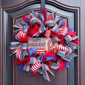 1PC Wooden tags for Independence Day, patriotic American homes, rural areas, wooden walls, door decorations, wooden crafts (Color: 79, size: 40*40*0.5cm)