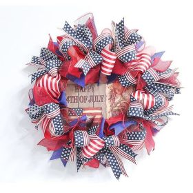 1PC Wooden tags for Independence Day, patriotic American homes, rural areas, wooden walls, door decorations, wooden crafts (Color: 81, size: 30*30*0.5cm)