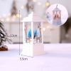1pc Christmas Lantern Decoration; Vintage Style Hanging Electric Candle Oil Lamp; Christmas Ornaments For Tables & Desks; Holiday Home Decor