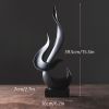 NORTHEUINS Resin Abstract Torch Figurines for Interior Home Living Room Bedroom Office Desktop Decoration Ornament Accessories