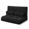 6-Position Adjustable Sleeper Lounge Couch with 2 Pillows