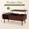 Lift Top Coffee Tables For Living Room 39.37"x19.7" Desk Tea Wood Dining Tables Adjustable Storage Shelf Easy Lift Or Lower