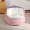 Oversized Faux Fur Bean Bag Chair, Extra Large Single Person Fluffy Bean Bag Sofa, Shredded Sponge Filled Comfy Lounge Chair for Bedroom Living Room