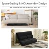 6-Position Adjustable Sleeper Lounge Couch with 2 Pillows