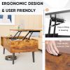 Lift Top Coffee Tables For Living Room 39.37"x19.7" Desk Tea Wood Dining Tables Adjustable Storage Shelf Easy Lift Or Lower