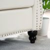 84.65" Rolled Arm Chesterfield 3 Seater Sofa.